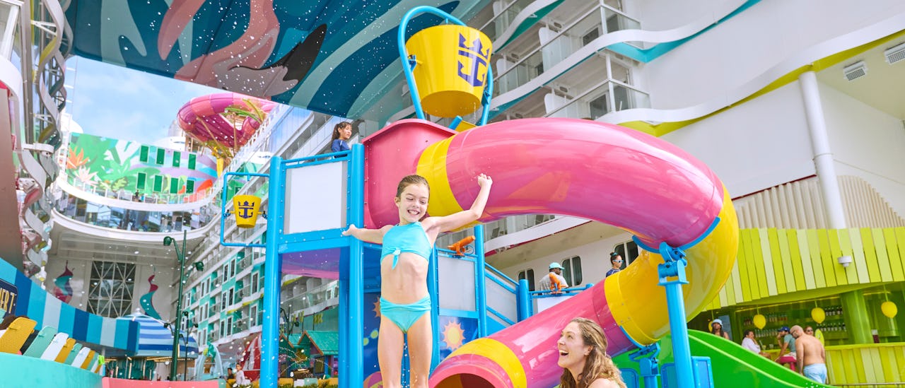Splashaway Bay and Baby Bay at Surfside await along with a merry-go-round, arcade games and kids' clubs